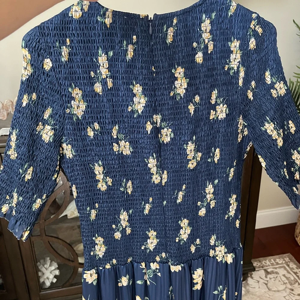 Ali & Jay Women's Barnsdall Midi Dress Blue Floral  MSRP $168 - Picture 8 of 11